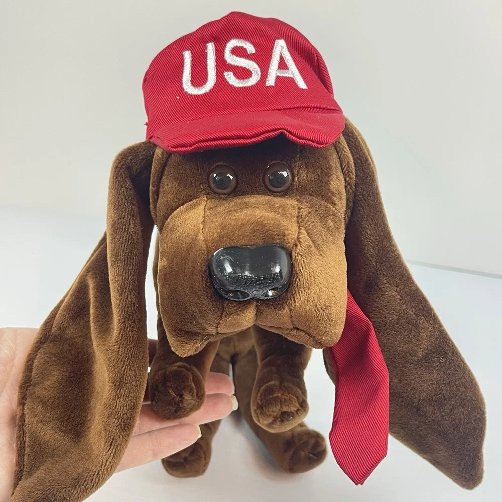 Donald Trump Presidential Pooch Plush Toy Stuffed Dog USA Hat 2nd Amendment Wall